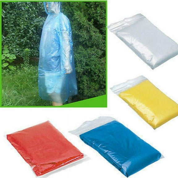 5x Disposable Adult Emergency Rain Coat Poncho Hiking Camping Hood Toddler Clothes 2t Adult Capes for Women Rain Coats for Men 4xl Tall Men S Rain Jacket Women Raincoat Clear Womens Rain Jackets plus