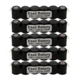 thumbnail image 1 of 5x Exell 7.2V 300mAh Custom NiMH Battery w/Tabs Emergency Exit Lights Scanners, 1 of 3