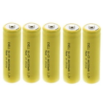 5x Exell AA 1.2V 1000mAh NiCD Button Top Rechargeable Batteries for Solar Lights