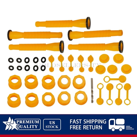 5x For Plastic Gas Cans Old Style Caps Gas Can Spout Nozzle Vent Set Replacement