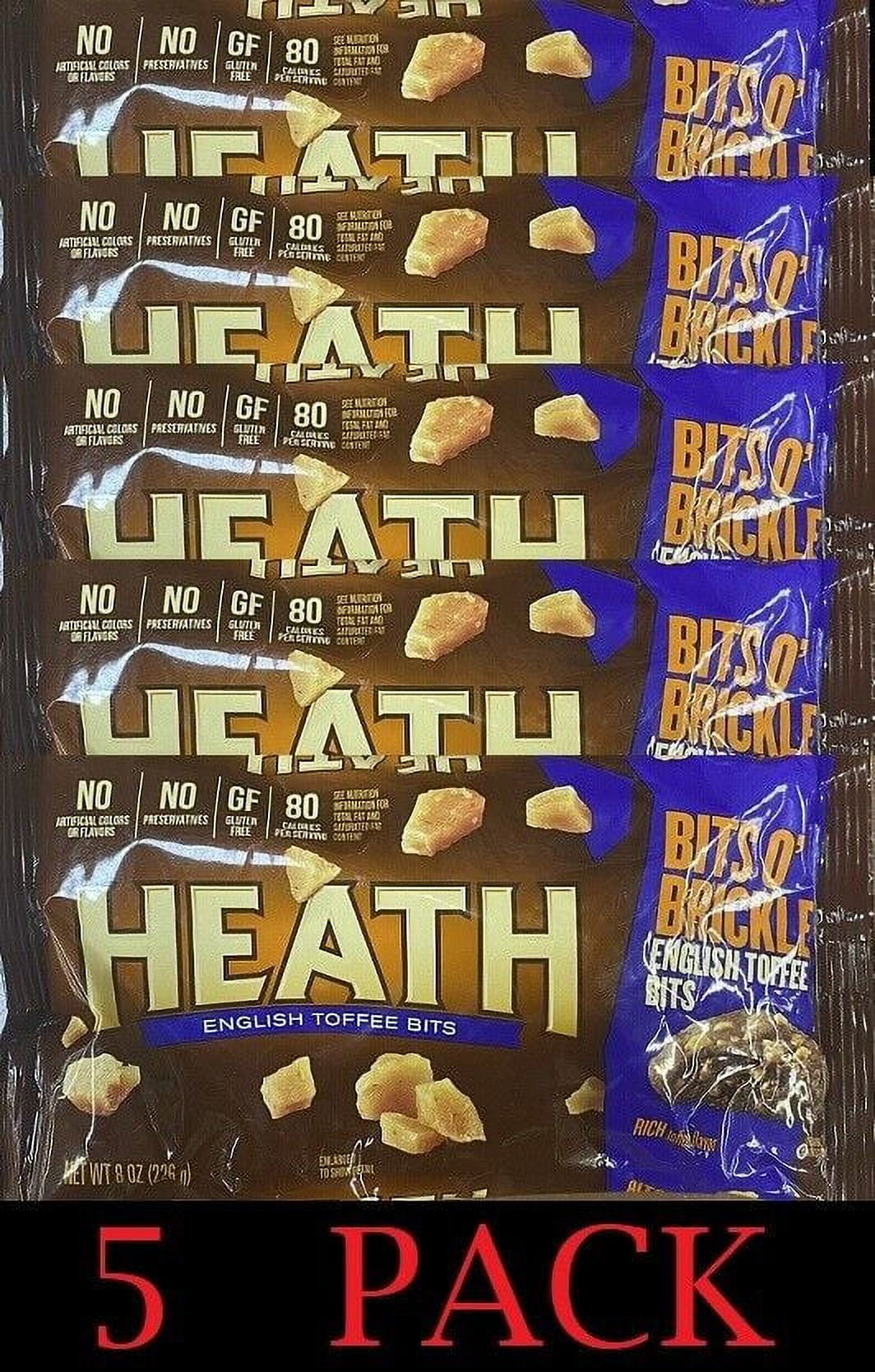5x HEATH English Toffee BITS O' Brickle Premium Baking Chips 8 oz Bag
