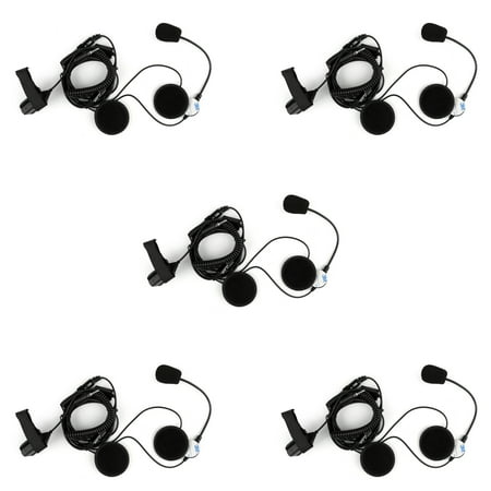 5x Helmet Tactical Motorcycle Race Headset PTT For Yaesu YAESU VX-7R VX-6R Radio