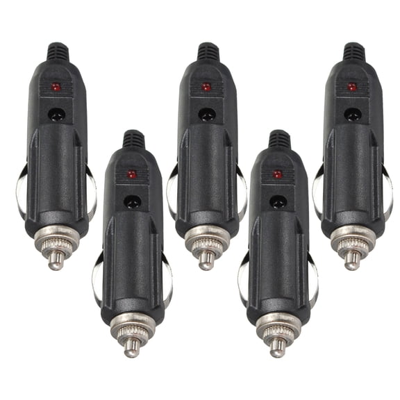 5x High Heat Resistant Car Cigarette Lighter Plugs, Universal for Onboard Electrical Appliances