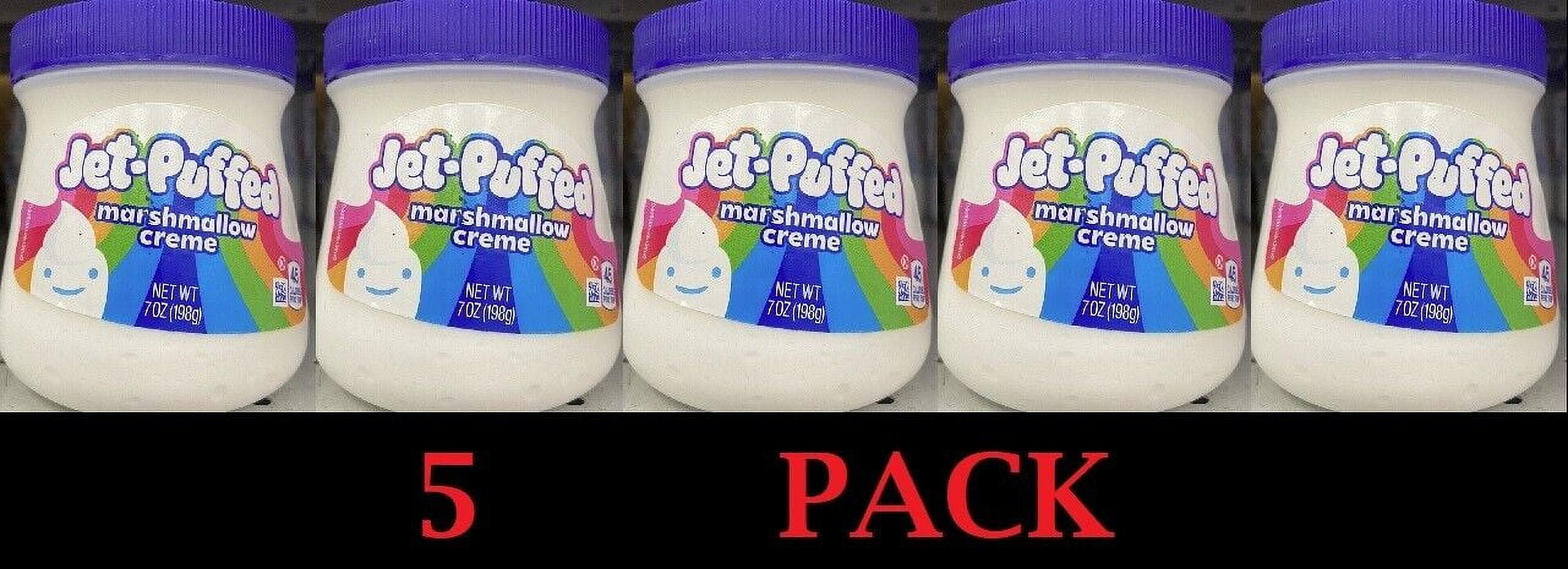 5x Kraft JetPuffed Marshmallow Creme Sweet Marshmallows Taste 7 oz Jar 5 PACK