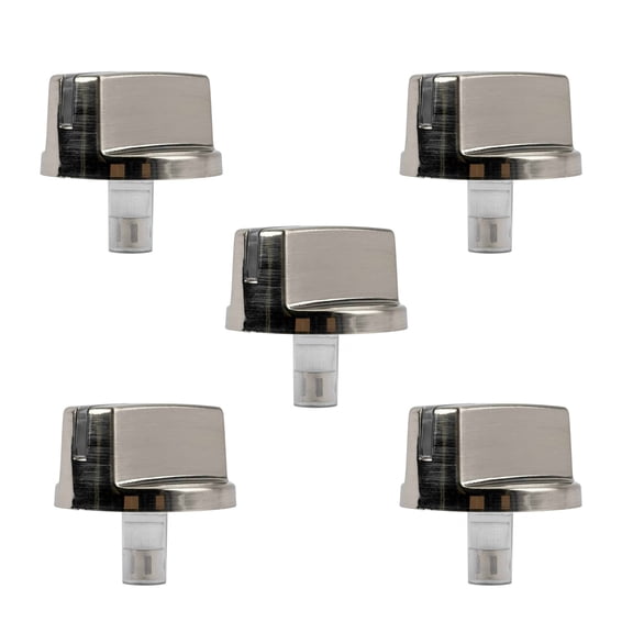 5x LG Gas Range Replacement Knobs Quality ABS Material with Corrosion & Heat Resistance for Safe, Reliable Cooking