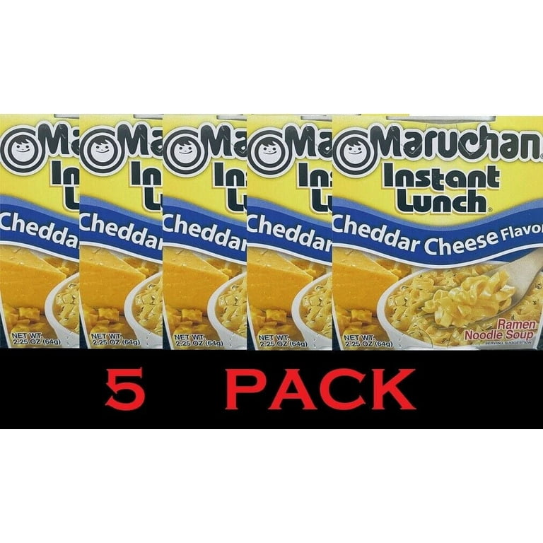5x Maruchan Instant Lunch Ramen Noodles CHEDDAR CHEESE Soup Cups