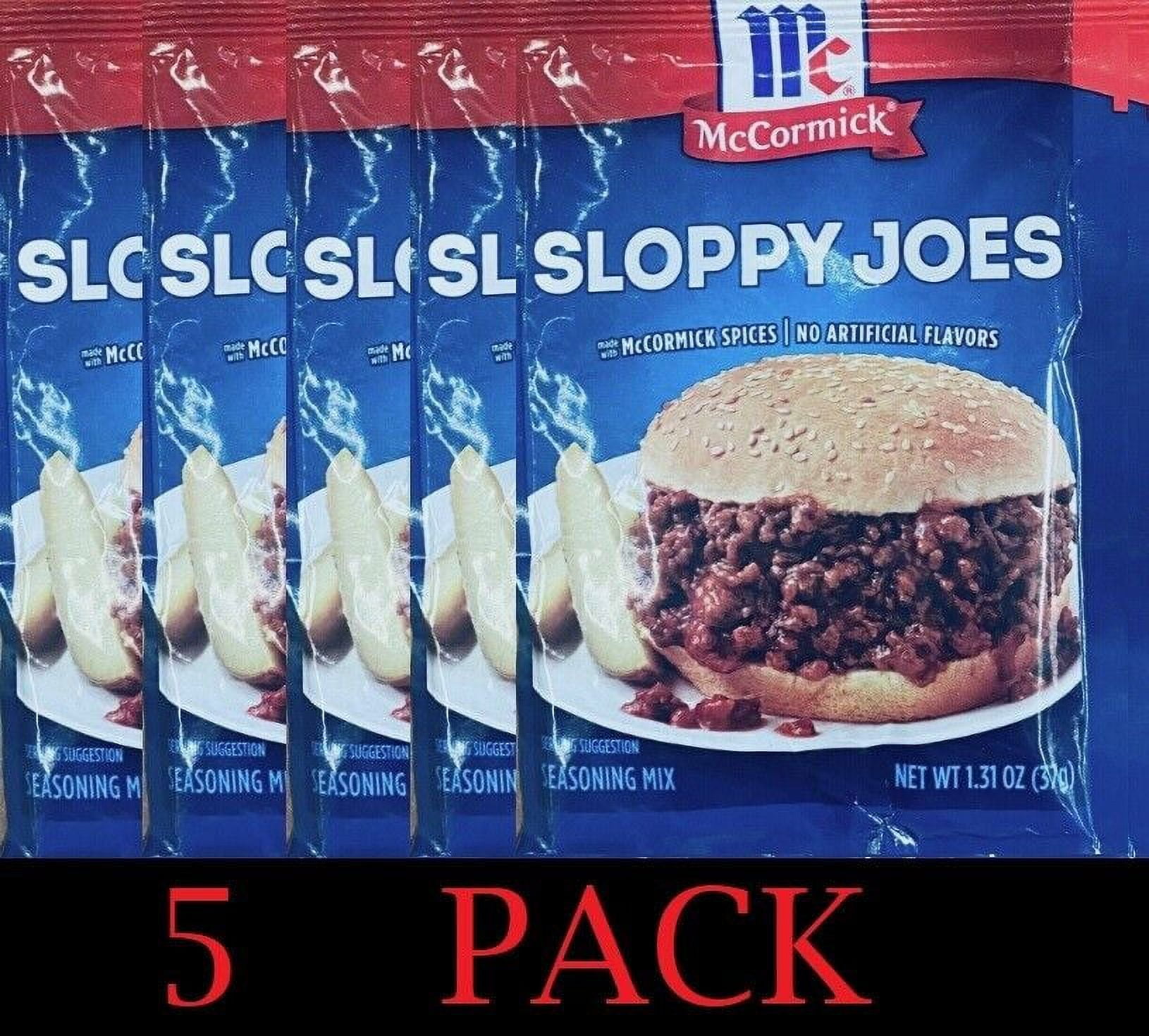5x McCormick SLOPPY JOES Seasoning Mix Savory & Herbs & Spices 1.31 oz
