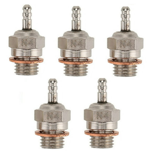 5x Model Car Hot Glow Plug RC Car N4 Glow Plugs #4 Hot Spark Vertex SH Engine 70117 For Nitro Truck OS RC Model Car