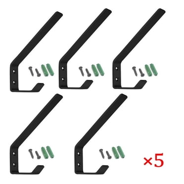 4-Pack Motorcycle Helmet Holder Hooks - Aluminum Wall Mount For Helmets & Gear