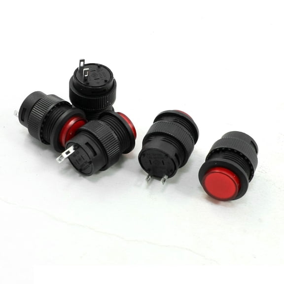 5x PCB Soldering Red Momentary Push Button 18 x 29mm 125V/3A 250V/1.5A