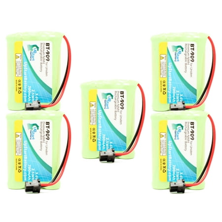 5x Pack - UpStart Battery RadioShack 43-144 Battery - Replacement for RadioShack Cordless Phone Battery (700mAh, 3.6V, NI-MH)