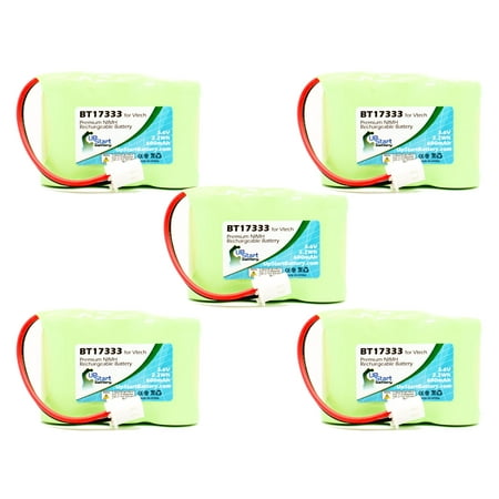 5x Pack - UpStart Battery VTech 2111 Battery - Replacement for VTech Cordless Phone Battery (600mAh, 3.6V, NI-MH)
