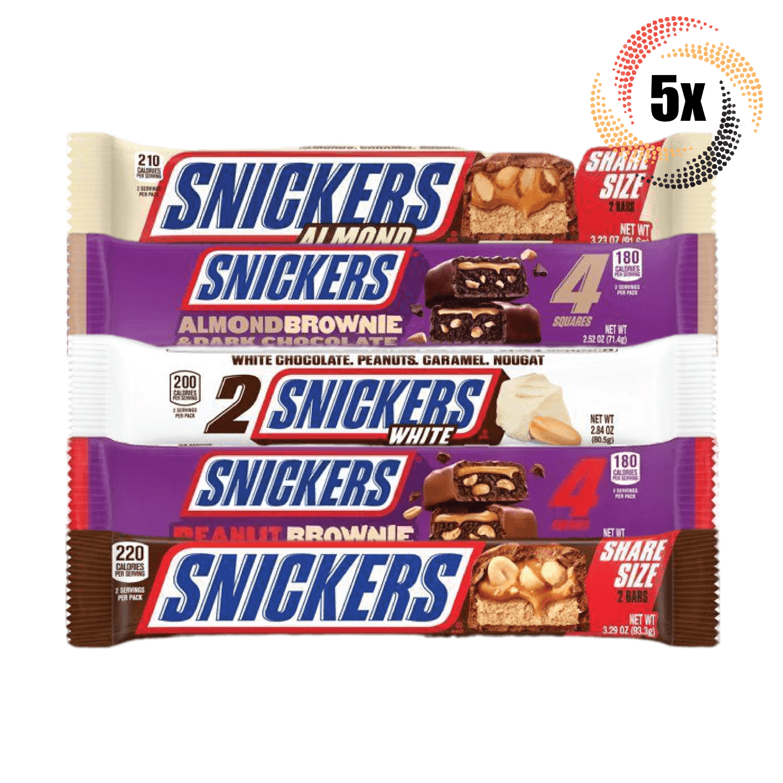 5x Packs Snickers Variety Flavor King Candy Bars | Mix & Match | Fast ...