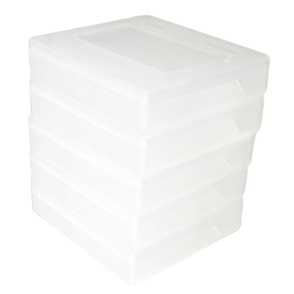 5x Plastic White Clear Game Cartridge Box Case Cover For SNK Game Accessory