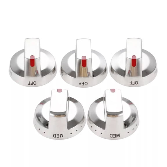 5x Quality Replacement Knobs for Samsung Gas Stoves Seamless Integration for DG64-00473A