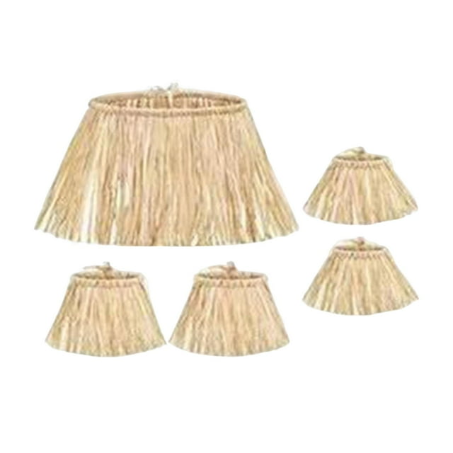 5x Reusable Adult Grass Skirt, Ladies Dress up Festive Party Supplies