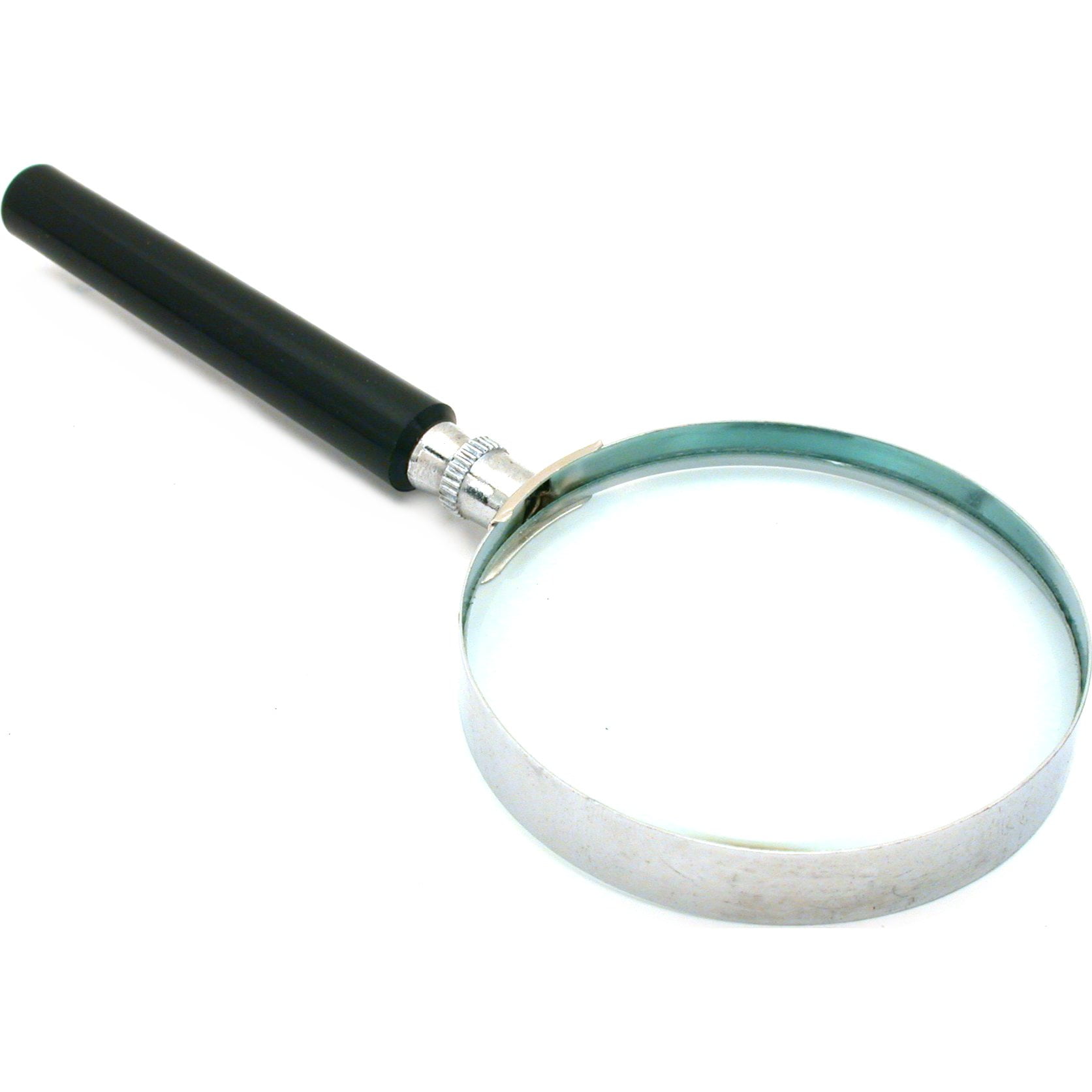 Toolusa 2.5 Diameter Lens, 2x Power, Metal Rim Magnifier with Black Plastic Handle: MG-08776