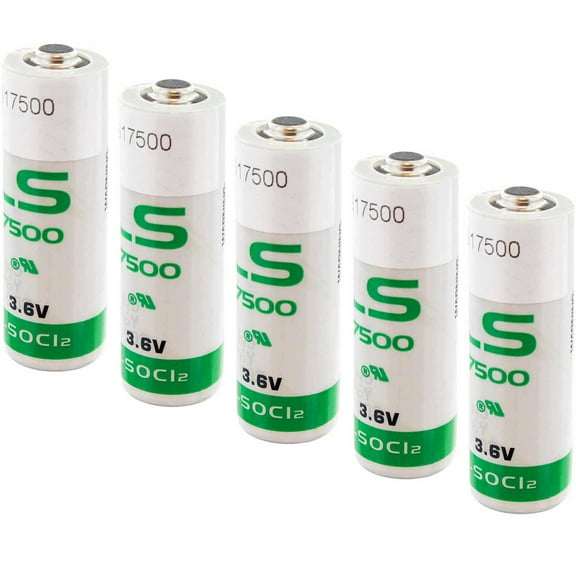 5x SAFT LS17500 Size A 3.6V 3600mAh Primary Lithium Battery for RFID, Utility