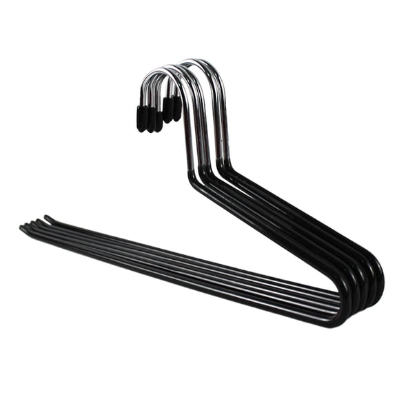 5x Steel Hanging Rack Travel Space Saving Slack Multifunctional Storage Closet Organizer for Belt Hotel Women Men Ties Black