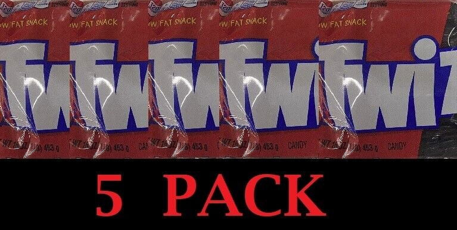 5x TWIZZLERS Twists BLACK Licorice 16 oz Bag 1 LB - 5 PACK