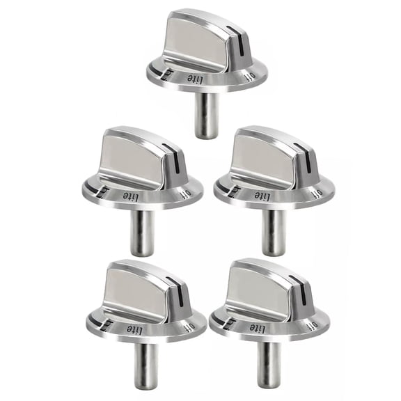 5x Universal Stove Knob Replacement for Frigidare Models Easy Plug-and-Play Installation for Effortless Upgrade