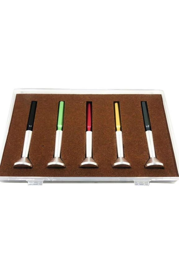 5x Watches Clocks Oiler Pens with Dust Cap Metal Repair Oiler Pens for Watchmakers