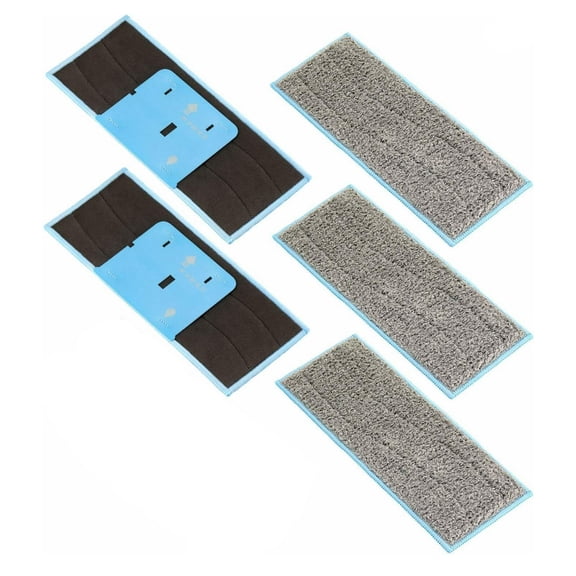 5x Wet Mopping Pads, Washable Wet Mopping Pads Replacement Accessories Supplies Accessory