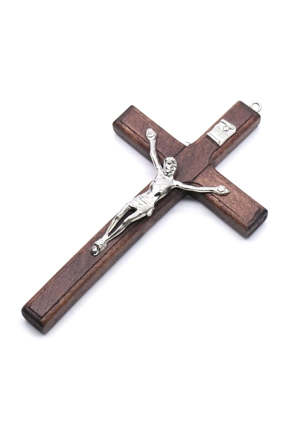 5x Wooden Christ Jesus for Cross Suffering Statue Religious Prayer Crucifix Pend