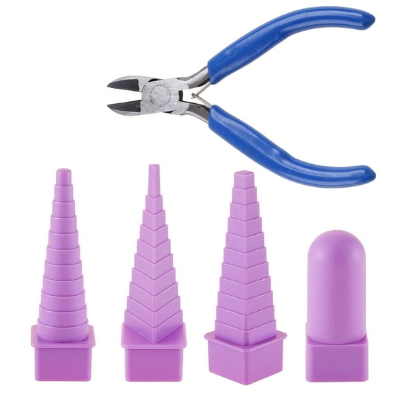 5x/set Jewelry Pliers for Metal Bend Form Shaping Beadsmith Mandrel Tool