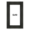 thumbnail image 1 of 5x10 Frame Black Rustic Barnwood Solid Wood Picture Frame | 1.5 Inch Moulding Width | Includes UV, 1 of 8