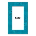 thumbnail image 1 of 5x10 Frame Blue Teal Burl Wood Picture Frame | 1.75 Inch Moulding Width | Interior Frame Depth 0.5, 1 of 8