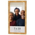 thumbnail image 1 of 5x10 Frame Gold Bamboo Solid Wood Picture Frame | 1 Inch Moulding Width | Interior Frame Depth 0.75, 1 of 8
