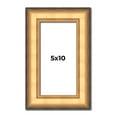 thumbnail image 1 of 5x10 Frame Gold Plein Aire Solid Wood Picture Frame Width 2 Inches | Interior Frame Depth 0.5, 1 of 8