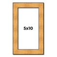 thumbnail image 1 of 5x10 Frame Gold Rustic Solid Wood Picture Frame | 1.25 Inch Wide Moulding | Rustique Gold, 1 of 8