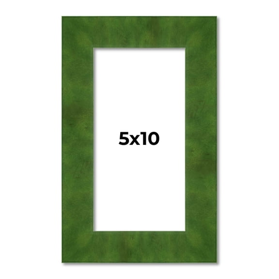 5x10 Frame Green Burl Solid Wood Picture Frame | 1.75 Inches Moulding Width | Interior Frame Depth