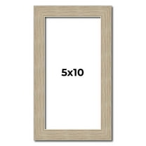 5x10 IN Frame Grey Solid Wood Picture Frame Width 1 Inches | Interior Frame Depth 0.5 Inches |