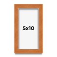 thumbnail image 1 of 5x10 IN Shadow Box Frame Brown | 0.875 Inches Deep Real Wood Contemporary Shadowbox Display Frame |, 1 of 6