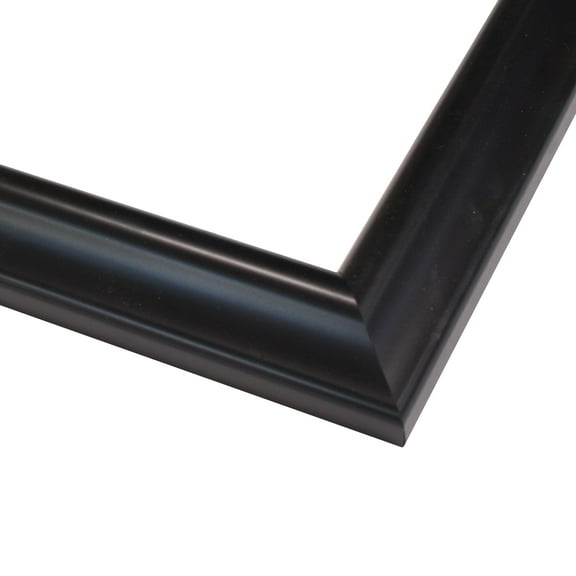 5x10 In - 5 x 10 Swoop Black Solid Wood Frame with UV Framer's Acrylic & Foam Board Backing - Great