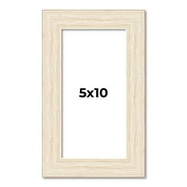 5x10 In Frame White Real Wood Picture Frame Width 1.5 inches | Interior Frame Depth 0.5 inches |