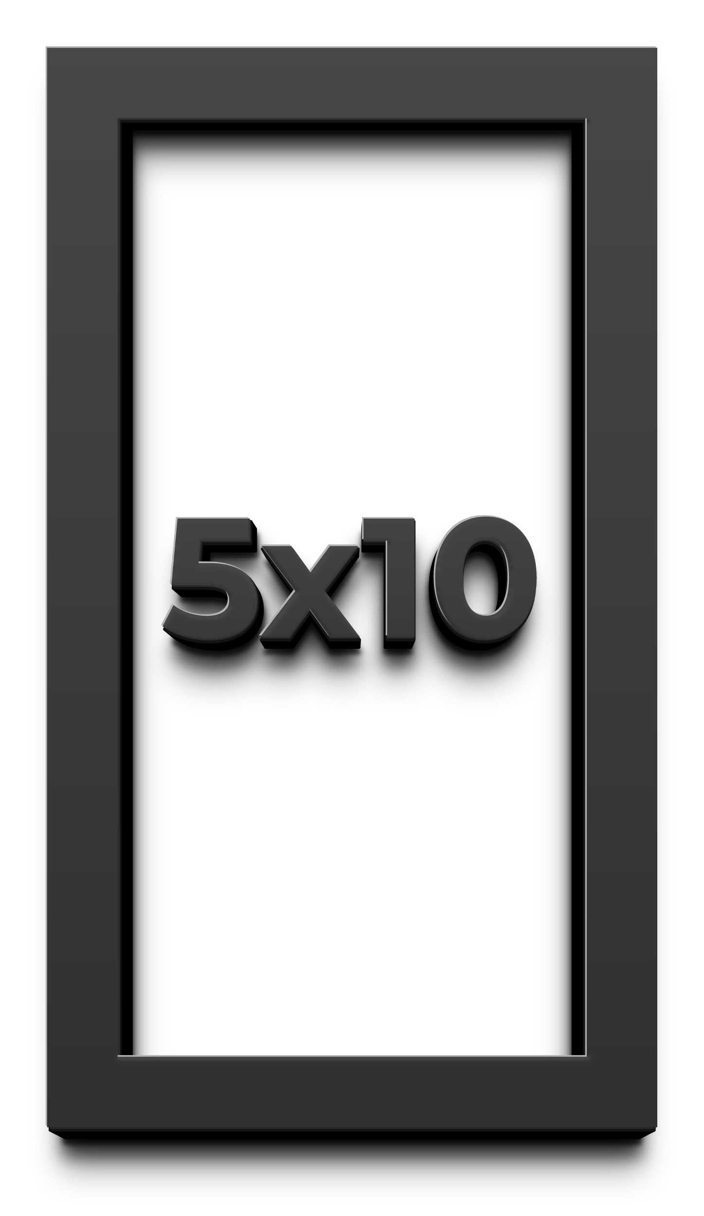 5x10 In Shadow Box Frame Black | 1 inches Deep Real Wood Contemporary ...