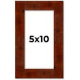 thumbnail image 1 of 5x10 In Walnut Brown Veneer Real Wood Picture Frame Width 1.75 inches | Interior Frame Depth 0.5, 1 of 8