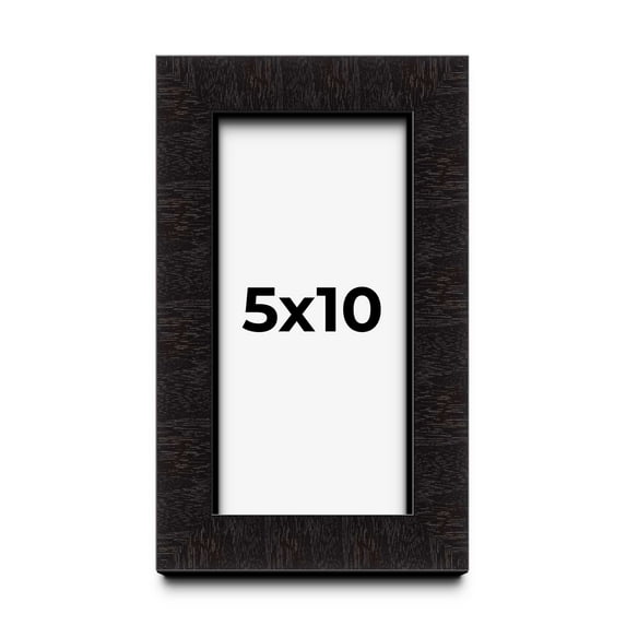 5x10 Shadow Box Black Solid Wood Display Picture Frame | 1 Inch Rabbet Depth | | 1.375 Inch