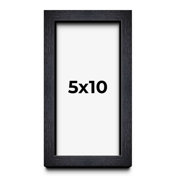 5x10 Shadow Box Frame Black | 1 Inches Deep Real Wood Farmhouse Shadowbox Display Frame | UV