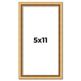 thumbnail image 1 of 5x11 Frame Beaded Gold Solid Wood Picture Frame | 0.75 Inches Moulding Width | Liscio Oro, 1 of 8