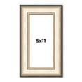 thumbnail image 1 of 5x11 Frame Gold Silver Plein Aire 2" Inch Wide Moulding Solid Wood Picture Frame | Modena, 1 of 8