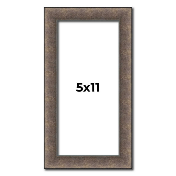 5x11 IN Frame Silver Real Wood Picture Frame Width 1.25 Inches | Interior Frame Depth 0.5 Inches |
