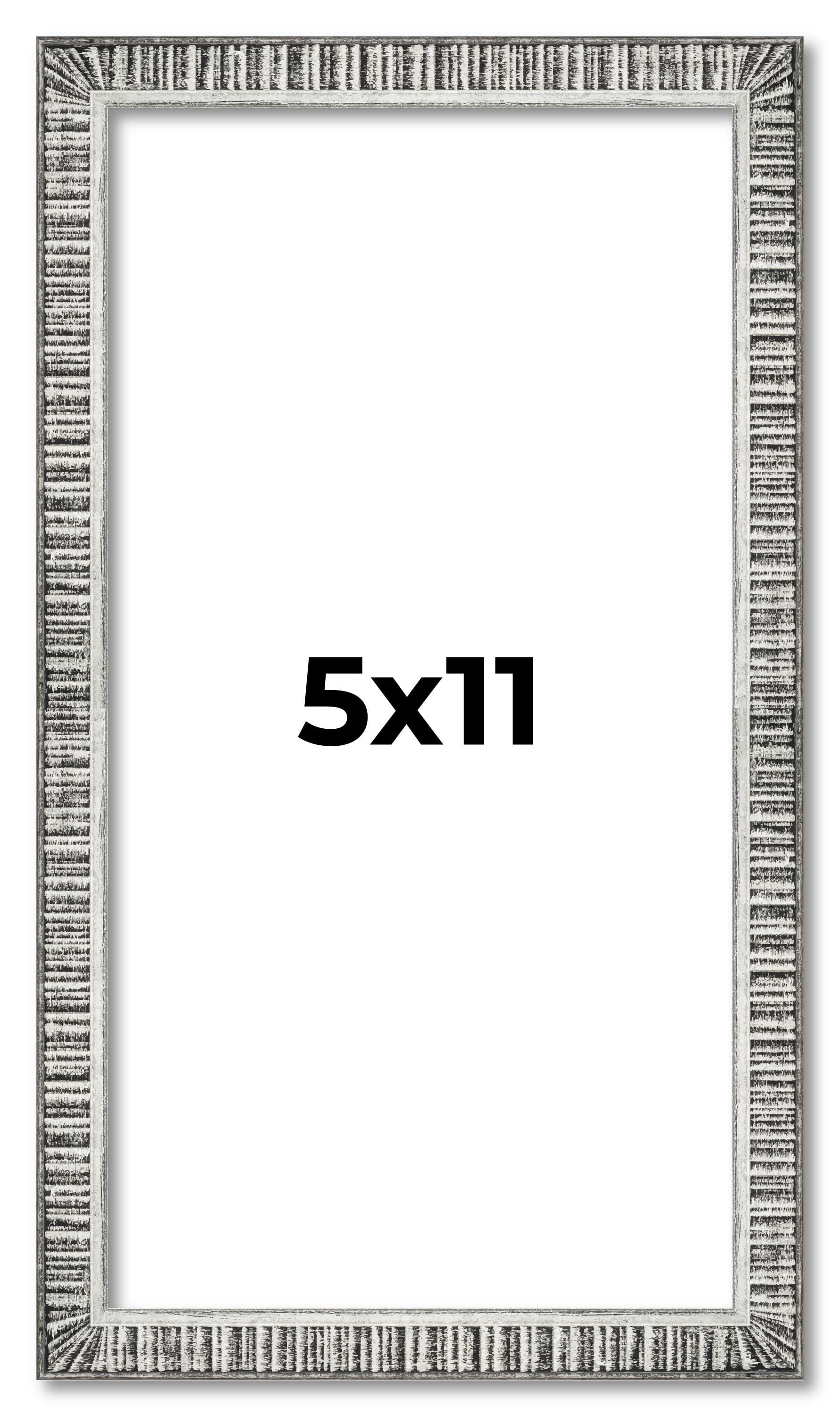 5x11 In Frame Silver Picture Frame - Complete Modern Photo Frame ...