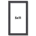 thumbnail image 1 of 5x11 In Rustic Brown Real Wood Picture Frame Width 0.75 inches | Interior Frame Depth 0.5 inches |, 1 of 8
