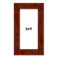 thumbnail image 1 of 5x11 In Walnut Brown Veneer Real Wood Picture Frame Width 1.75 inches | Interior Frame Depth 0.5, 1 of 8