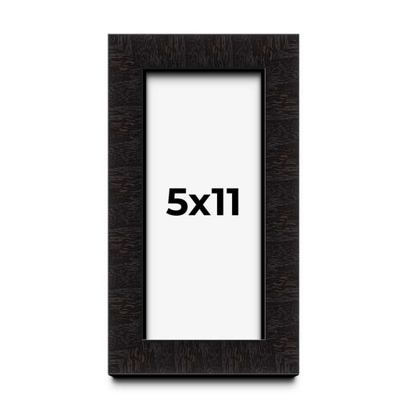 5x11 Shadow Box Black Solid Wood Display Picture Frame | 1 Inch Rabbet Depth | | 1.375 Inch